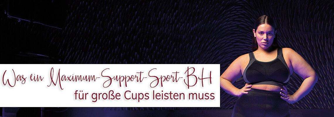 Maximum-Support-Sport-BH für groÃe Cups
