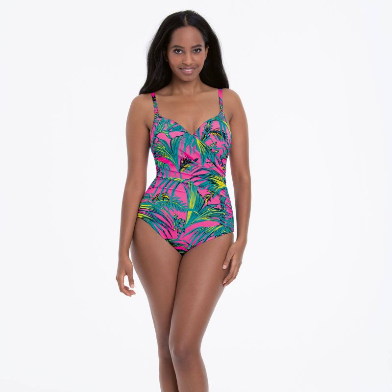 Maillot De Bain 1 Pièce Tankini Rosa Faia Alina Top - Taille 95E (42), Noir, Stretch - Neuf Avec étiquettes