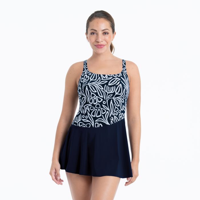 Mastectomy swimsuits - Style KISTA – Mastectomy swimming dress - mint